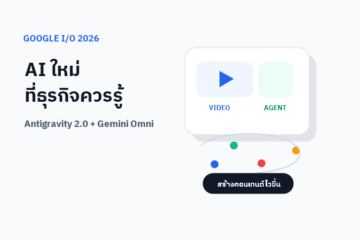 Google I/O 2026 - Antigravity 2.0 และ Gemini Omni เครื่องมือ AI ใหม่สำหรับธุรกิจ