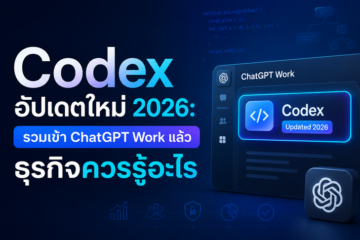 Codex อัปเดตใหม่ 2026 รวมเข้า ChatGPT Work สำหรับงานเว็บไซต์และธุรกิจออนไลน์